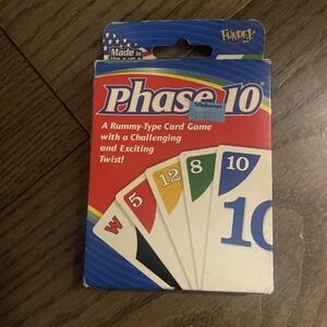 Phase 10 Card Game Fundex 2008 Rummy-Type Game Cards Sealed -NEW